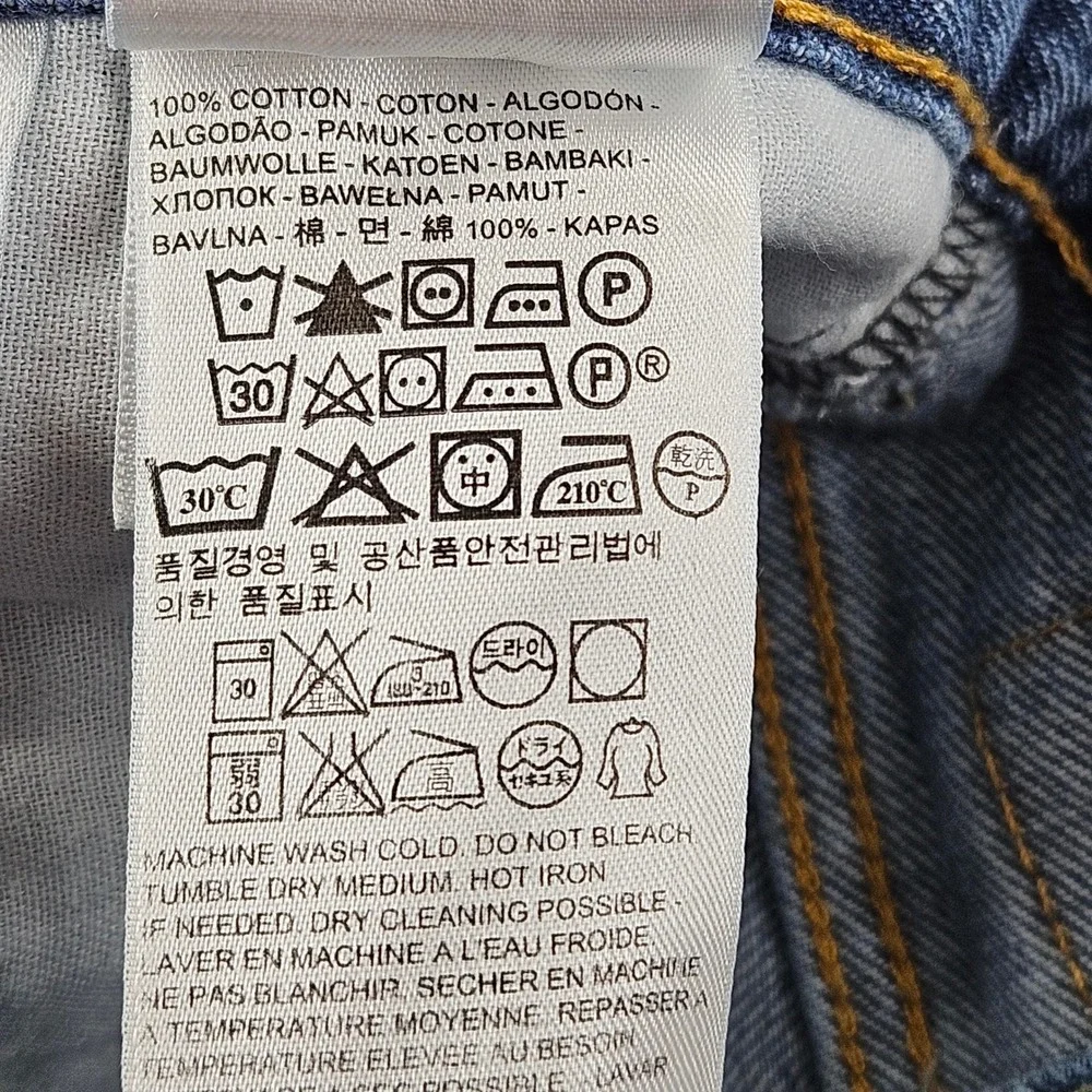 Levis 550 Jeans Mens 44x30 Blue Relaxed Fit Tapered Leg Baggy Workwear‎